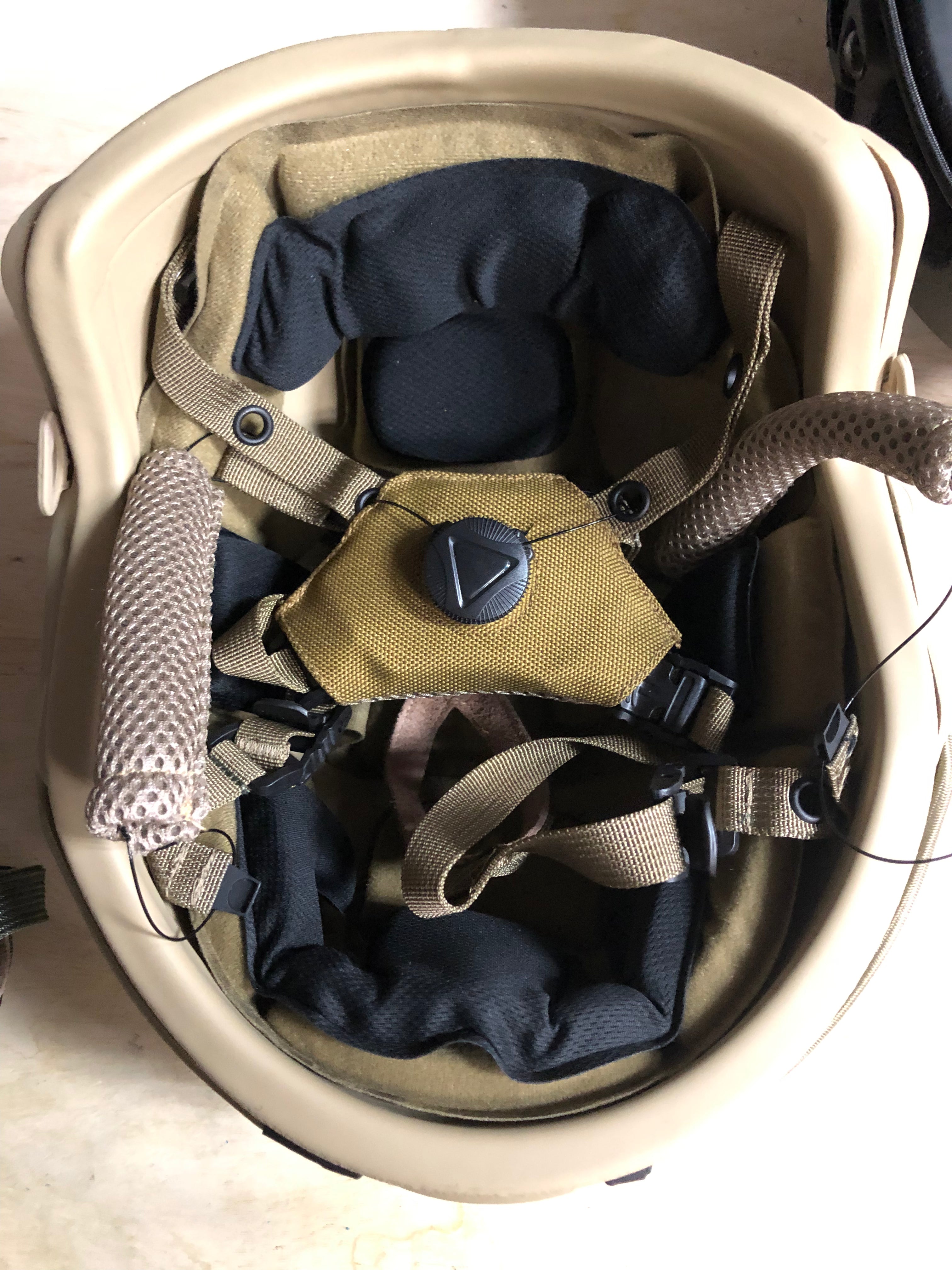 Ballistic Helmet RT2 High Cut Helmet: Tested to LEVEL IIIA (Included Arc Rails, Padding, Straps)